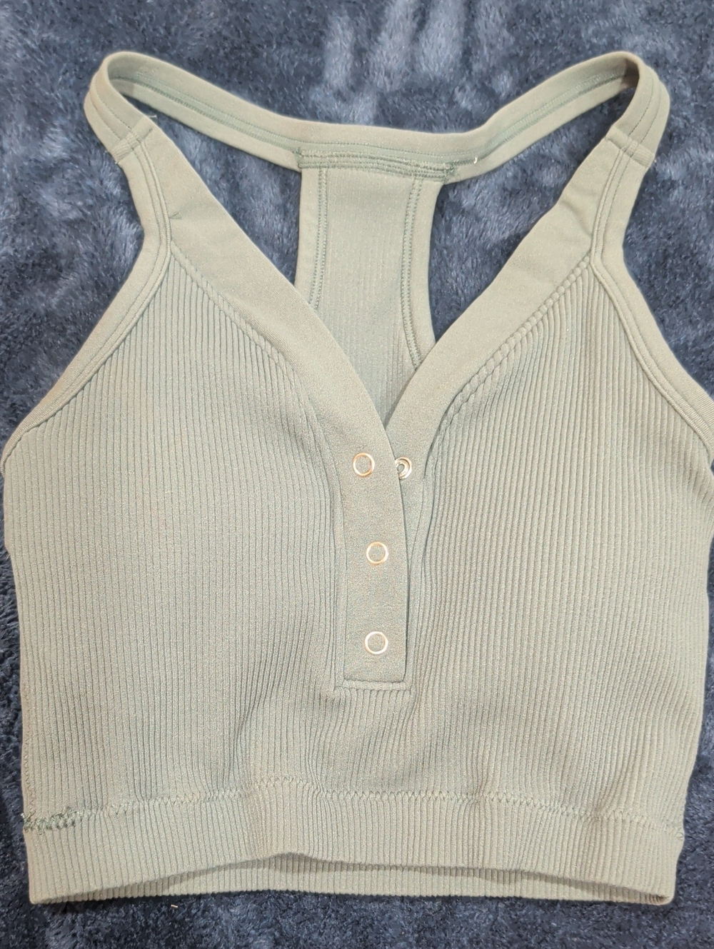 CoreFit Racerback Sports Bra  in Sage Green Profit Outfits Size S